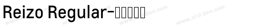 Reizo Regular字体转换